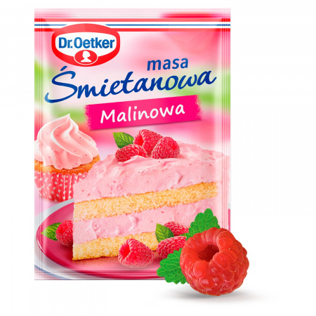 Dr. Oetker Masa śmietanowa malinowa 86 g