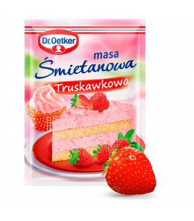 Dr. Oetker Masa śmietanowa truskawkowa 89 g