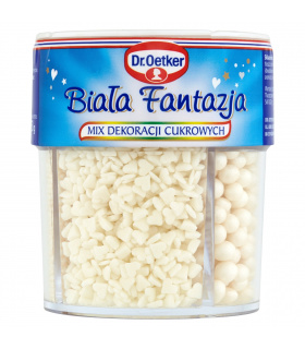 Dr. Oetker Biała Fantazja Mix dekoracji cukrowych 73 g