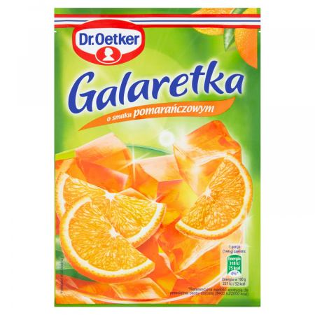 Dr. Oetker Galaretka o smaku pomarańczowym 77 g