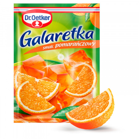 Dr. Oetker Galaretka o smaku pomarańczowym 77 g