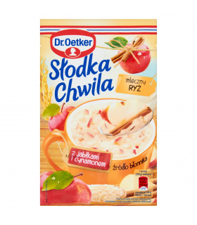 Dr. Oetker Słodka Chwila Mleczny ryż z jabłkami i cynamonem 58 g