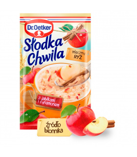 Dr. Oetker Słodka Chwila Mleczny ryż z jabłkami i cynamonem 58 g