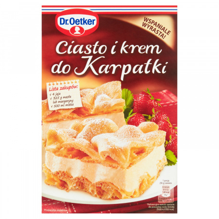 Dr. Oetker Ciasto i krem do karpatki 380 g