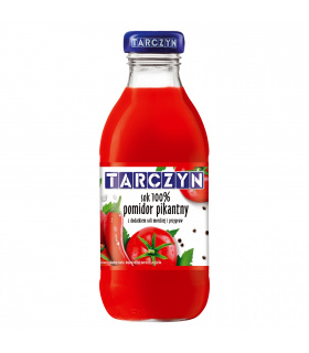 Tarczyn Sok 100% pomidor pikantny z dodatkiem soli morskiej i przypraw 300 ml