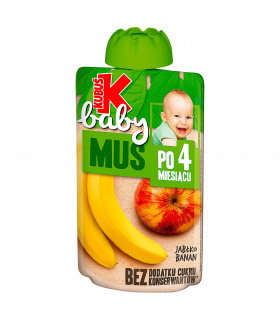 Kubuś Baby Mus po 4 miesiącu jabłko banan 100 g