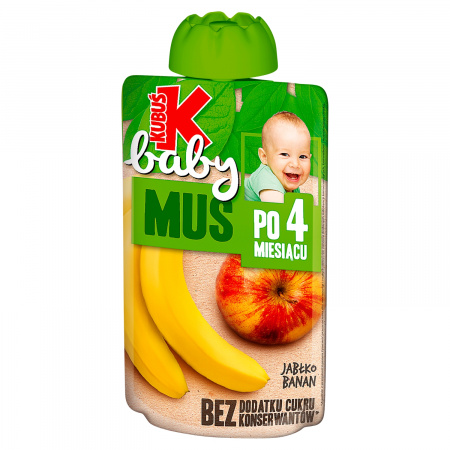 Kubuś Baby Mus po 4 miesiącu jabłko banan 100 g