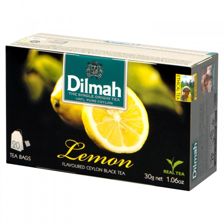 Dilmah Lemon Cejlońska czarna herbata 30 g (20 x 1,5 g)