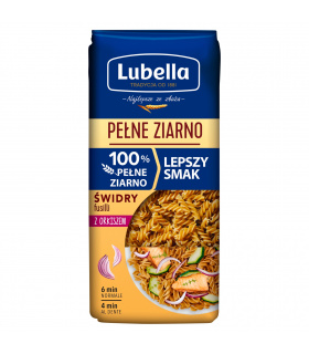 Lubella Pełne Ziarno Makaron świdry z orkiszem 400 g