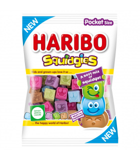 Haribo Squidgies Guma o smaku owocowym i coli 80 g