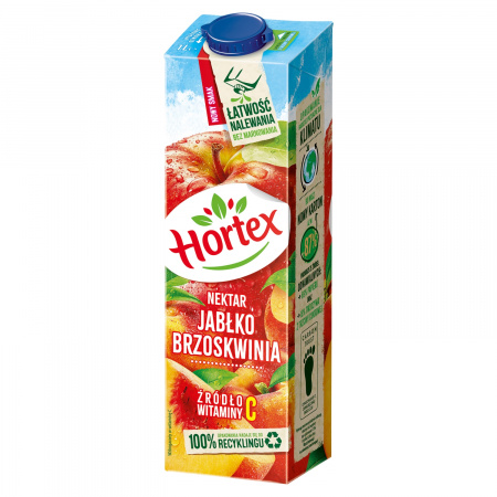 Hortex Nektar jabłko brzoskwinia 1 l