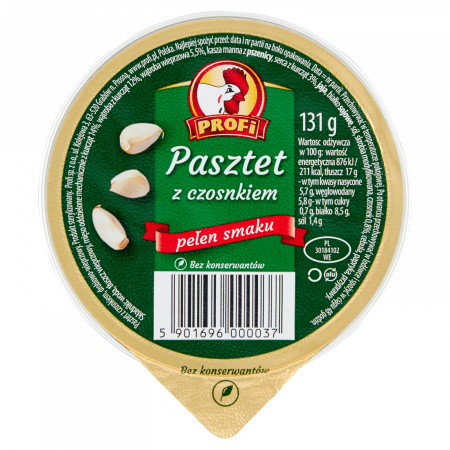 Profi Pasztet z czosnkiem 131 g