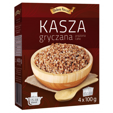 Dobra Nasza! Kasza gryczana prażona cała 4x100 g