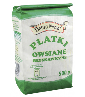 Dobra Nasza! Płatki owsiane błyskawiczne 500 g