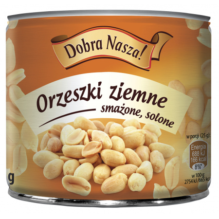 Dobra Nasza! Orzeszki ziemne smażone solone 140 g