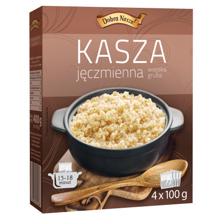 Dobra Nasza! Kasza jęczmienna wiejska gruba 4x100 g