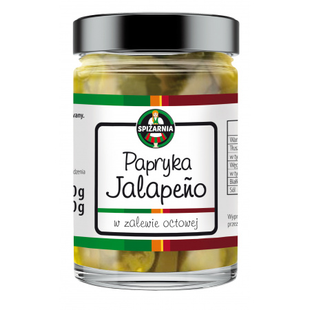 Spiżarnia Chaty Polskiej Papryka Jalapeno w zalewie octowej 290 g