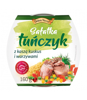 Dobra Nasza! Sałatka z tuńczykiem kaszą kuskus i warzywami 160 g