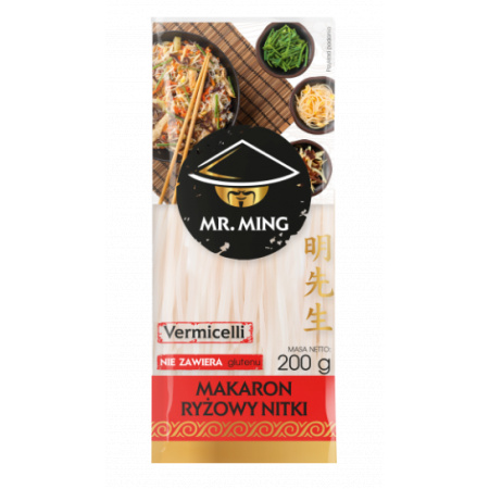 Mr.Ming Makaron ryżowy nitka Vermicelli 200g