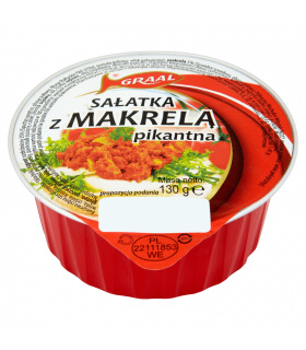 GRAAL Sałatka z makrelą pikantna 130 g