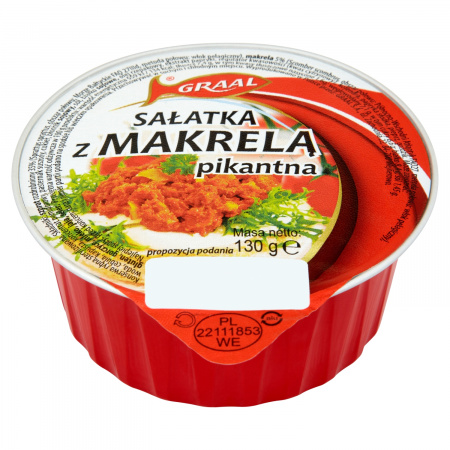 GRAAL Sałatka z makrelą pikantna 130 g