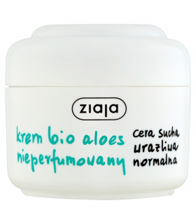 Ziaja Krem bio aloes nieperfumowany cera sucha wrażliwa normalna 50 ml