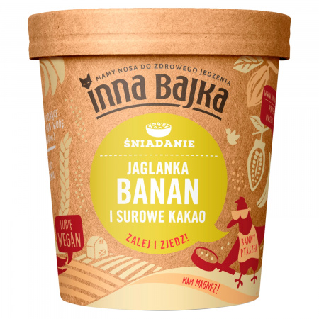 Inna Bajka Śniadanie Jaglanka banan i surowe kakao 65 g