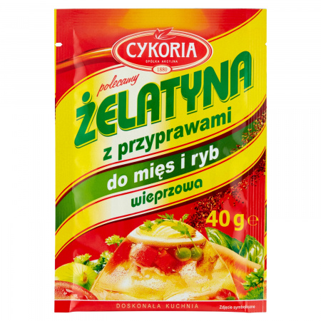 Cykoria Żelatyna z przyprawami do mięs i ryb wieprzowa 40 g