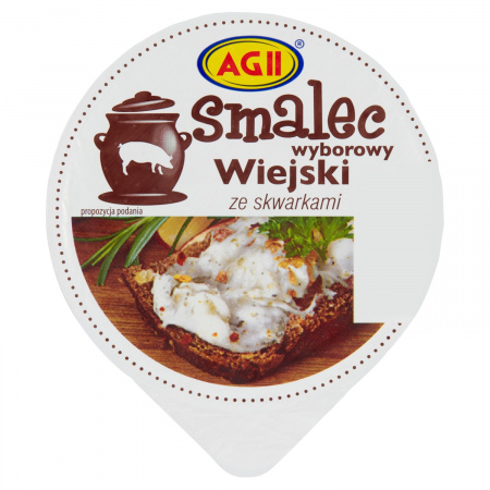 Smalec wyborowy wiejski ze skwarkami 180 g