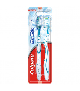 Colgate Max White Szczoteczka do zębów miękka SOFT 2 sztuki