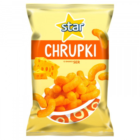 Star Chrupki kukurydziane o smaku sera 120 g