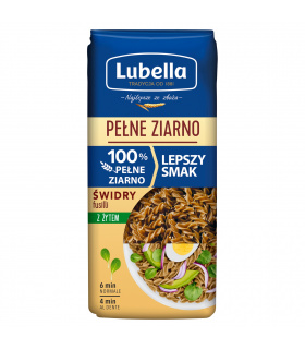 Lubella Pełne Ziarno Makaron świdry z żytem 400 g