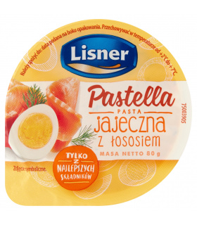 Lisner Pastella Pasta jajeczna z łososiem 80 g