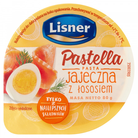 Lisner Pastella Pasta jajeczna z łososiem 80 g