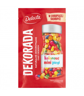 Delecta Dekorada Kolorowe mini piegi 35 g