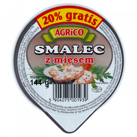 Agrico Smalec z mięsem 144 g