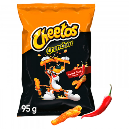 Cheetos Crunchos Chrupki kukurydziane o smaku słodkie chilli 95 g