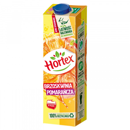 Hortex Napój pomarańcza brzoskwinia 1 l