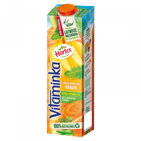 Hortex Vitaminka Sok jabłko marchew banan 1 l