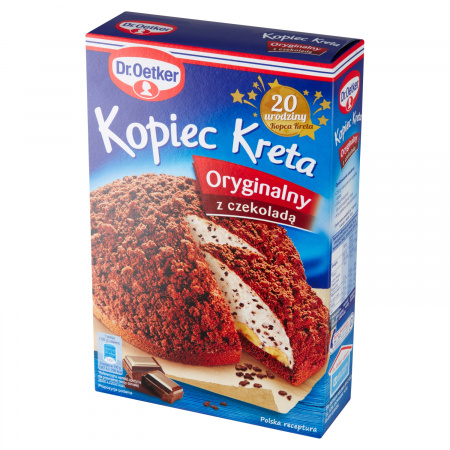 Dr. Oetker Ciasto Kopiec Kreta oryginalny z czekoladą 410 g