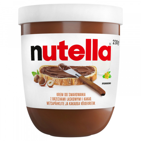 Nutella Krem do smarowania z orzechami laskowymi i kakao 230 g