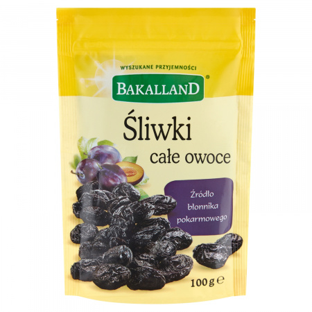 Bakalland Śliwki całe owoce 100 g