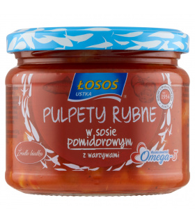 Łosoś Ustka Pulpety rybne w sosie pomidorowym z warzywami 270 g