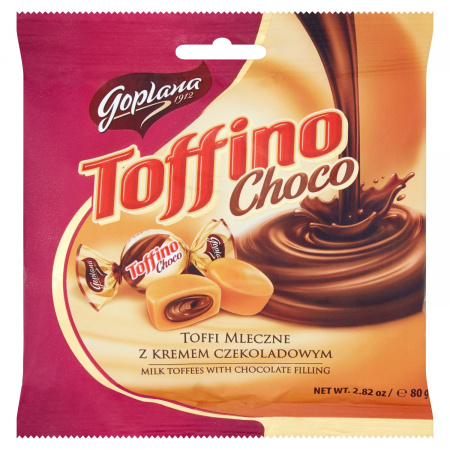 Goplana Toffino Choco Toffi mleczne z kremem czekoladowym 80 g