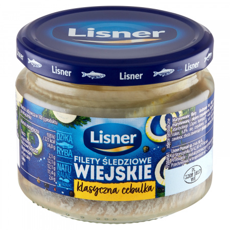 Lisner Filety śledziowe wiejskie klasyczna cebulka 300 g