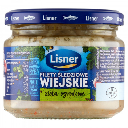 Lisner Filety śledziowe wiejskie zioła ogrodowe 300 g