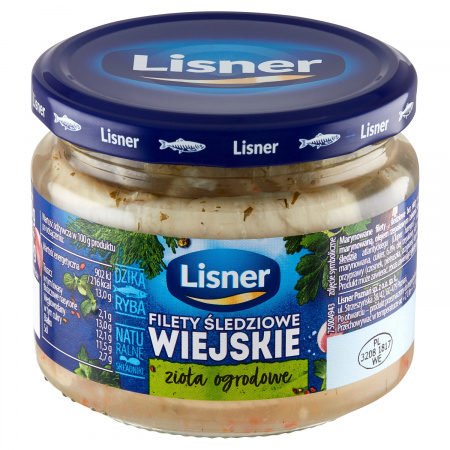 Lisner Filety śledziowe wiejskie zioła ogrodowe 300 g