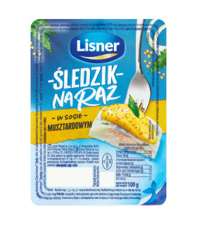 Lisner Śledzik na raz w sosie musztardowym 100 g