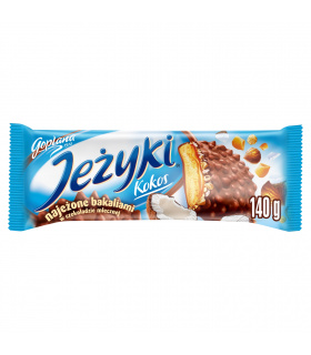 Jeżyki Kokos Herbatniki w czekoladzie mlecznej 140 g