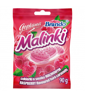 Goplana Brando Malinki Cukierki o smaku malinowym 90 g